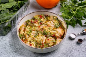 Салат с курицей и апельсинами Салат с курицей и апельсинами