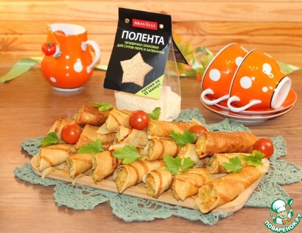 Блины из поленты с картофельной начинкой Блины из поленты с картофельной начинкой