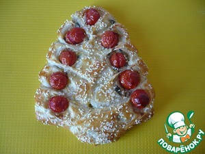 Рождественская елка из слоеного теста