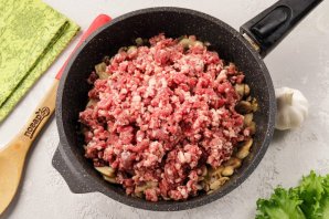 Говяжий фарш с грибами Говяжий фарш с грибами