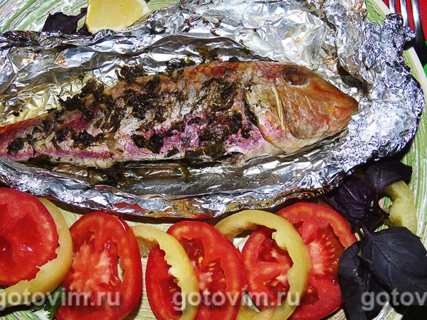 Барабулька с ароматными травами в духовке Барабулька с ароматными травами в духовке