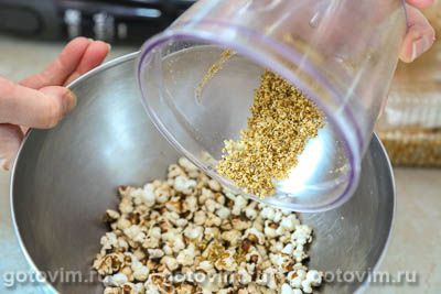 Попкорн с сыром на сковороде