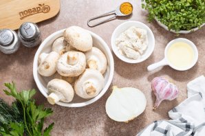 Шампиньоны с начинкой