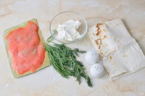 Лаваш с красной рыбой Лаваш с красной рыбой