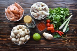 "Том ям" рецепт с морепродуктами "Том ям" рецепт с морепродуктами