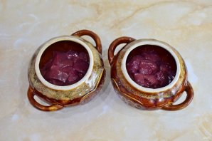 Печень в горшочках по-русски Печень в горшочках по-русски