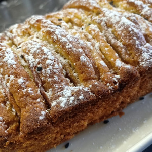 Кекс с яблоками