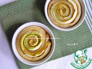 Закусочные булочки "Кабачковые розы"