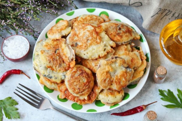 Сыроежки в кляре Сыроежки в кляре