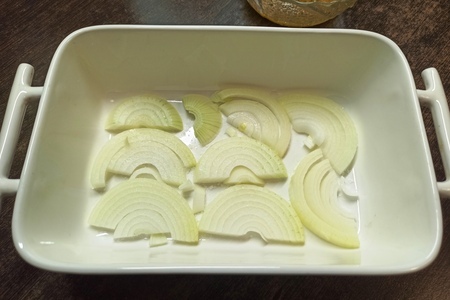 Запечённая зубатка в медово-горчичном маринаде