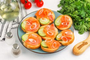 Брускетты в аэрогриле