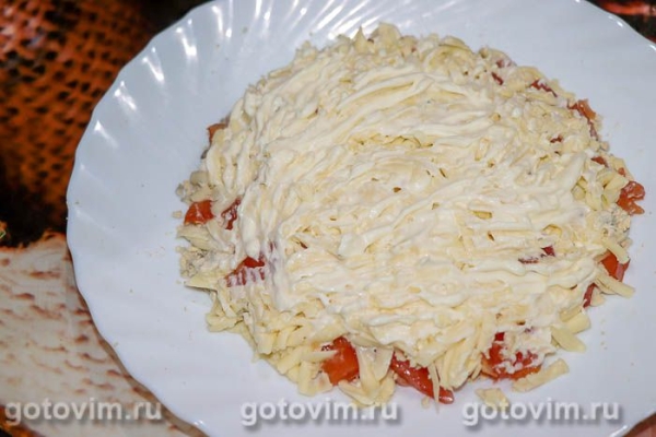 Салат «Флагман» с красной рыбой Салат «Флагман» с красной рыбой