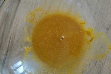 Лепешки с шафрановой курицей и мятным йогуртом Лепешки с шафрановой курицей и мятным йогуртом