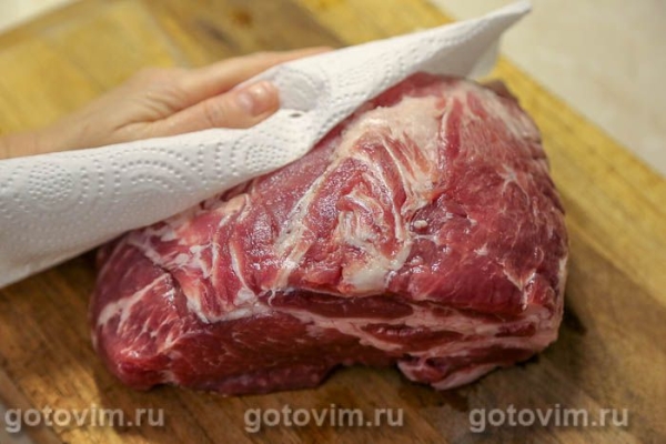 Свиная шейка в мандариновом маринаде, запеченная в фольге Свиная шейка в мандариновом маринаде, запеченная в фольге