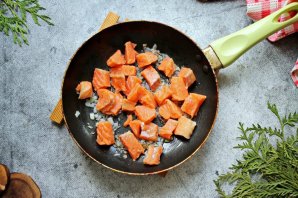 Папарделле с лососем Папарделле с лососем