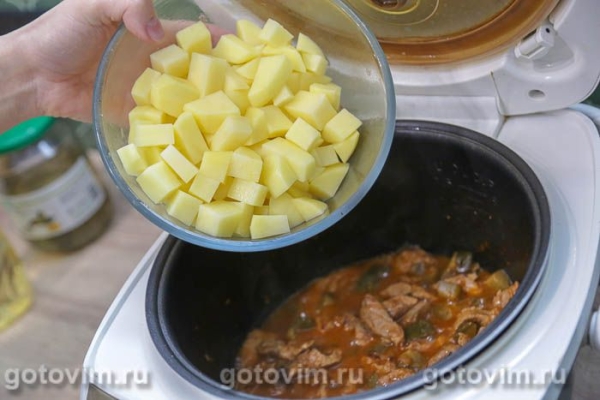 Азу из свинины в мультиварке