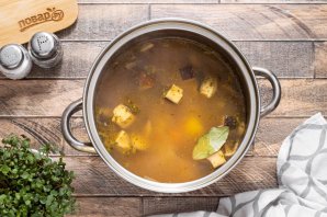 Постный суп с грибами