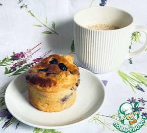 Творожно-миндальные маффины с ягодами