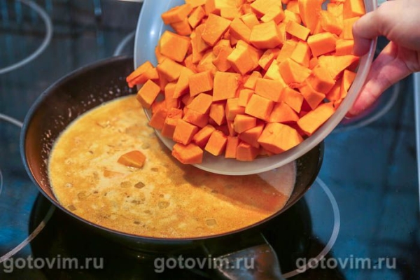Тыква в кокосовом молоке с пастой карри по-тайски Тыква в кокосовом молоке с пастой карри по-тайски
