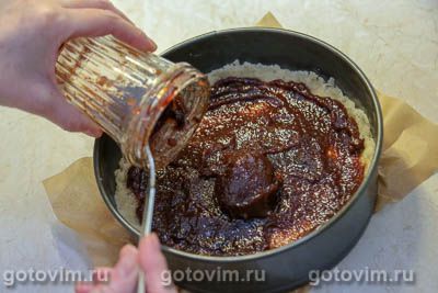 Постный тертый пирог с вареньем Постный тертый пирог с вареньем