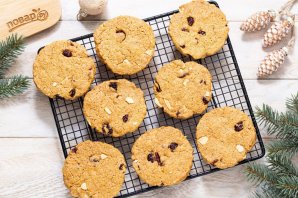 Новогоднее печенье с клюквой Новогоднее печенье с клюквой