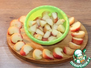 Пирог на кефире с персиками Пирог на кефире с персиками