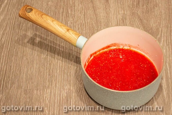 Веганский торт из миндальной муки с панна коттой с малиновым желе