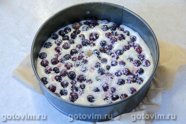 Бисквитный пирог с крыжовником Бисквитный пирог с крыжовником