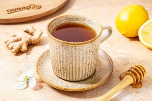 Имбирный чай с медом и лимоном Имбирный чай с медом и лимоном