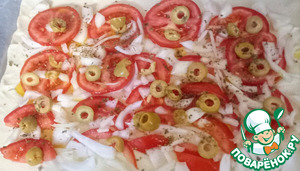 Тарт по мотивам греческого салата