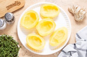 Картофель фаршированный вешенками Картофель фаршированный вешенками
