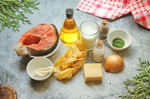 Папарделле с лососем Папарделле с лососем