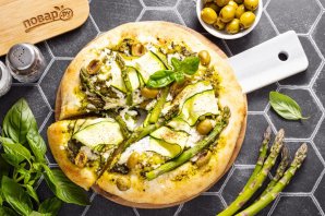 Зеленая пицца