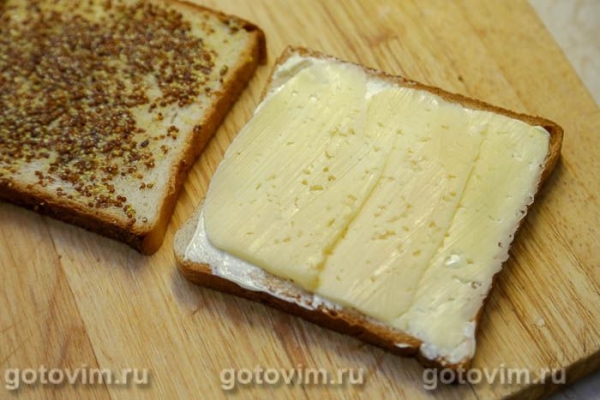 Арканзасский сэндвич с жареной колбасой и чипсами Арканзасский сэндвич с жареной колбасой и чипсами