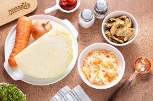 Тушеная капуста с соевым мясом