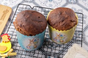 Шоколадный пасхальный кулич