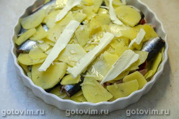 Запеканка из сельди с картофелем Запеканка из сельди с картофелем