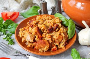 Ячневая каша в горшочке Ячневая каша в горшочке