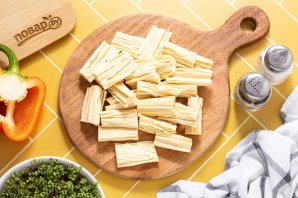 Соевая спаржа с овощами Соевая спаржа с овощами