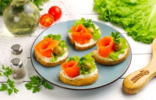 Бутерброды с форелью Бутерброды с форелью