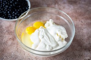 Черничный пирог с творогом Черничный пирог с творогом