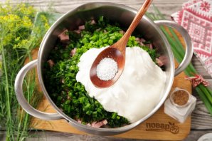 Окрошка на лимонной кислоте