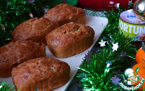 Сырные кексы с тунцом и горошком Сырные кексы с тунцом и горошком