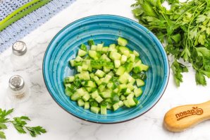 Салат с масляной рыбой Салат с масляной рыбой