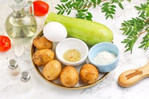 Картофельные драники с кабачками Картофельные драники с кабачками