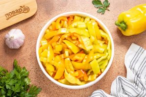 Салат с болгарским перцем на зиму Салат с болгарским перцем на зиму