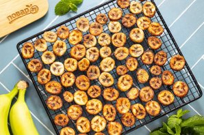 Банановые чипсы в аэрогриле Банановые чипсы в аэрогриле