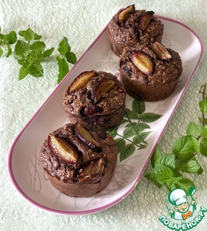 Запечённая овсянка со сливой Запечённая овсянка со сливой