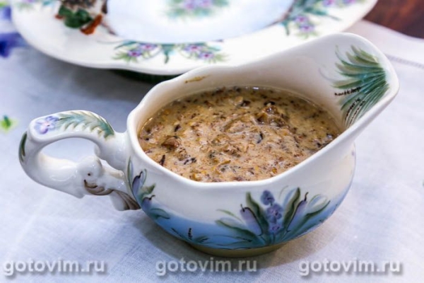 Грибной соус (из лисичек)