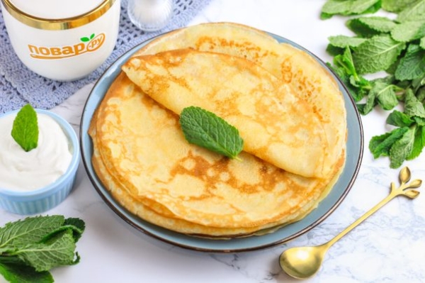 Блины с кукурузными отрубями Блины с кукурузными отрубями